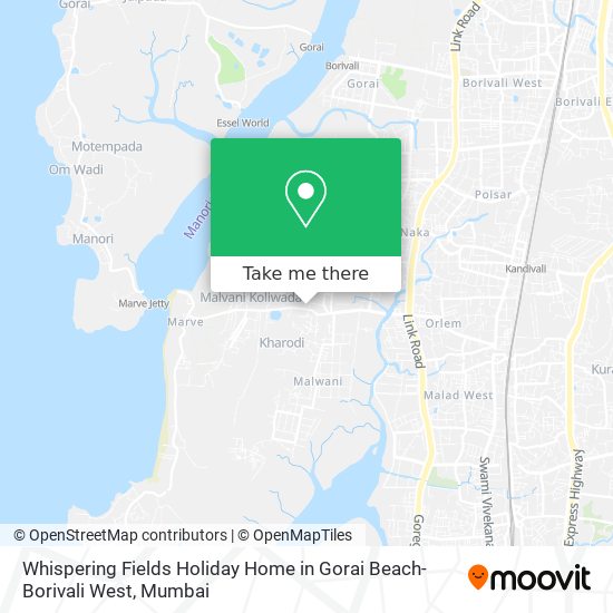 Whispering Fields Holiday Home in Gorai Beach-Borivali West map