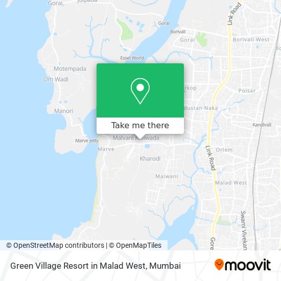 Green Village Resort in Malad West map