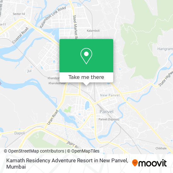 Kamath Residency Adventure Resort in New Panvel map