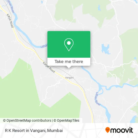 R K Resort in Vangani map
