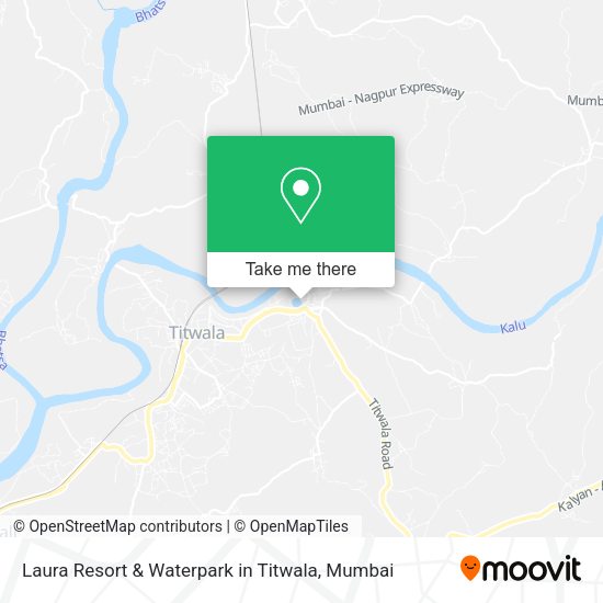 Laura Resort & Waterpark in Titwala map