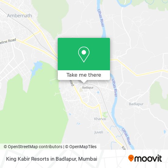 King Kabir Resorts in Badlapur map