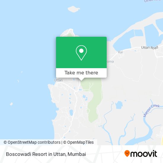 Boscowadi Resort in Uttan map