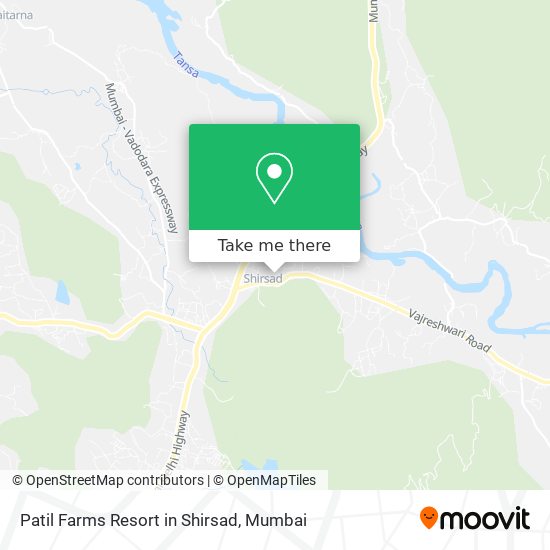 Patil Farms Resort in Shirsad map