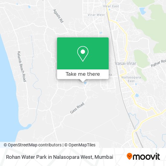 Rohan Water Park in Nalasopara West map