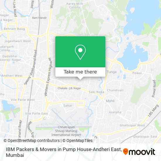 IBM Packers & Movers in Pump House-Andheri East map