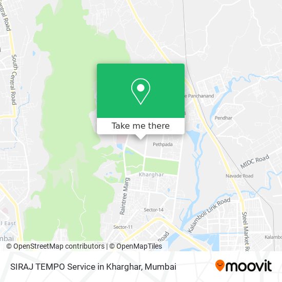 SIRAJ TEMPO Service in Kharghar map