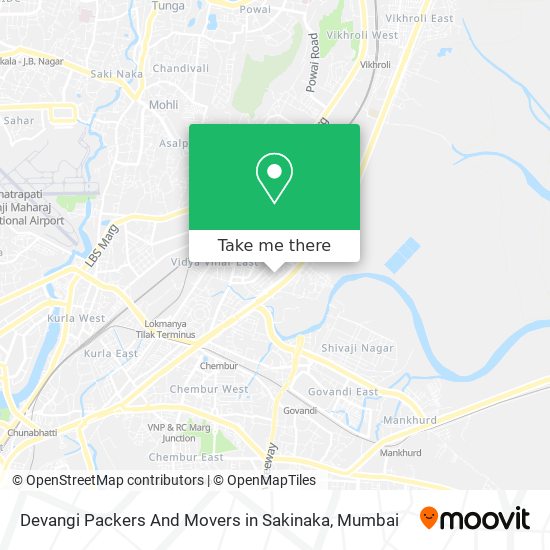 Devangi Packers And Movers in Sakinaka map