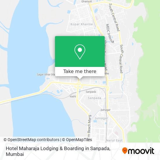 Hotel Maharaja Lodging & Boarding in Sanpada map