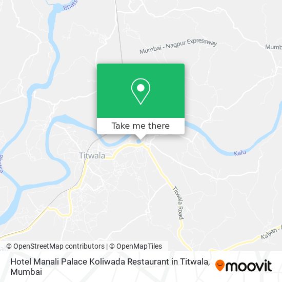 Hotel Manali Palace Koliwada Restaurant in Titwala map