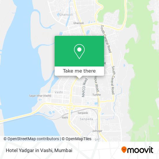 Hotel Yadgar in Vashi map