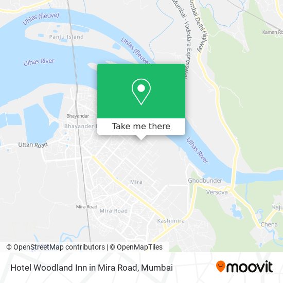 Hotel Woodland Inn in Mira Road map