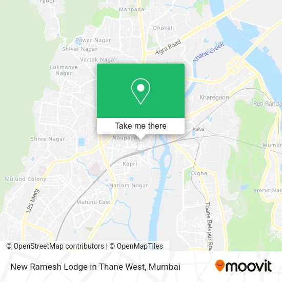 New Ramesh Lodge in Thane West map