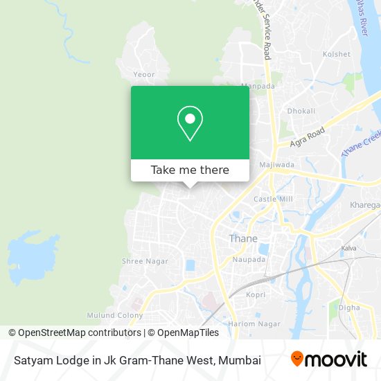 Satyam Lodge in Jk Gram-Thane West map