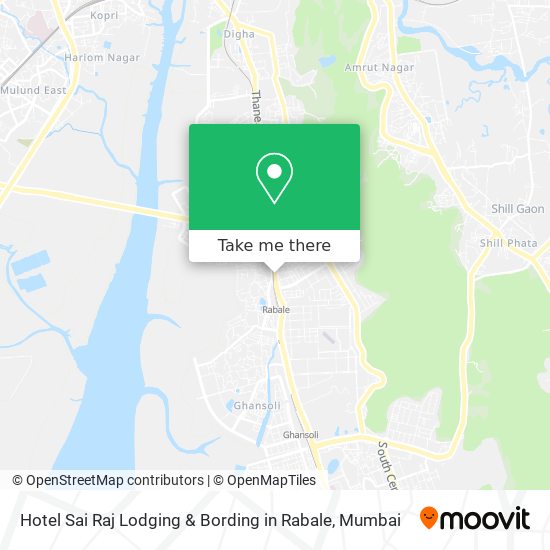 Hotel Sai Raj Lodging & Bording in Rabale map