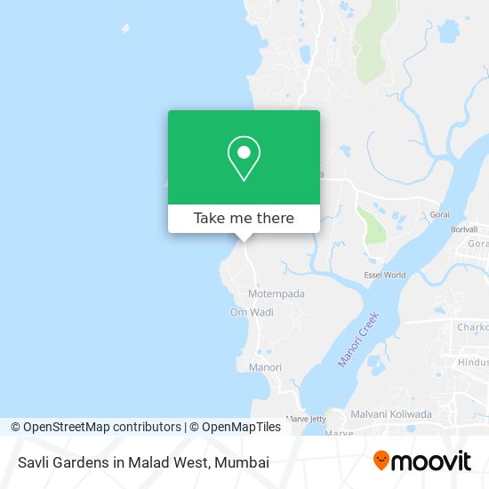 Savli Gardens in Malad West map