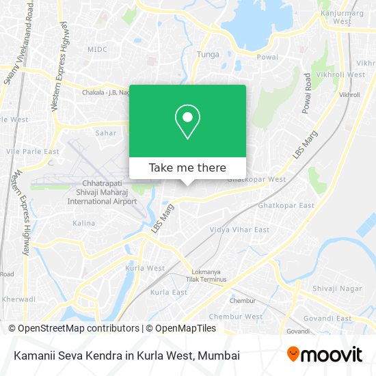 Kamanii Seva Kendra in Kurla West map