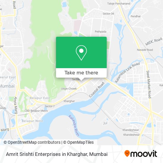 Amrit Srishti Enterprises in Kharghar map