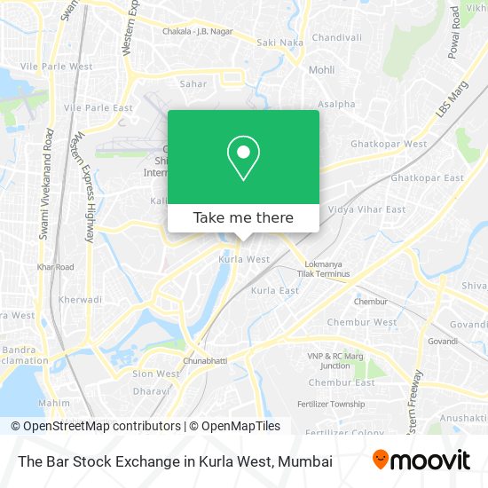 The Bar Stock Exchange in Kurla West map