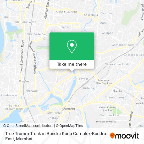 True Tramm Trunk in Bandra Kurla Complex-Bandra East map