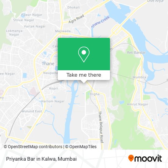 Priyanka Bar in Kalwa map