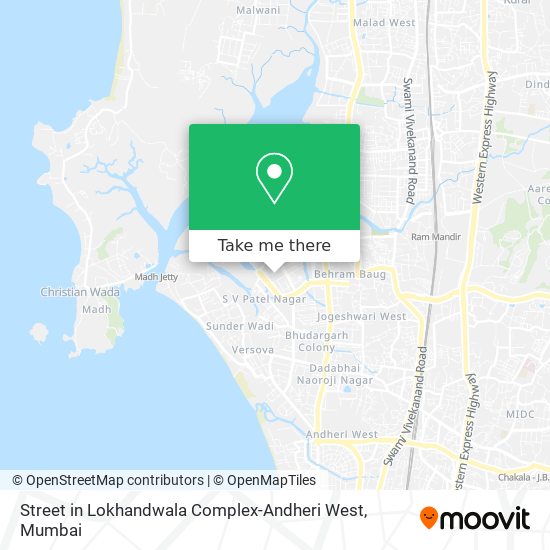 Street in Lokhandwala Complex-Andheri West map