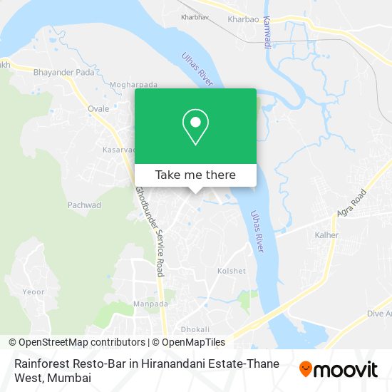 Rainforest Resto-Bar in Hiranandani Estate-Thane West map