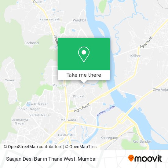 Saajan Desi Bar in Thane West map