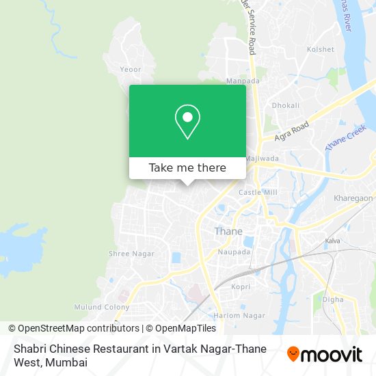 Shabri Chinese Restaurant in Vartak Nagar-Thane West map