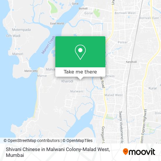 Shivani Chinese in Malwani Colony-Malad West map