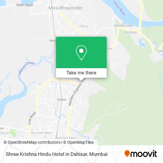 Shree Krishna Hindu Hotel in Dahisar map