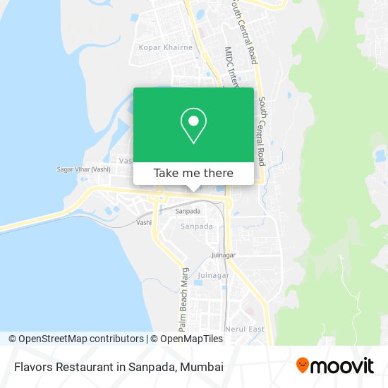 Flavors Restaurant in Sanpada map