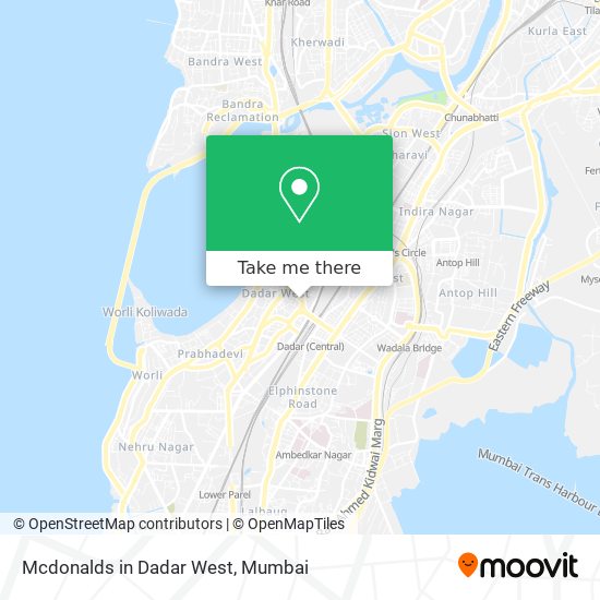 Mcdonalds in Dadar West map