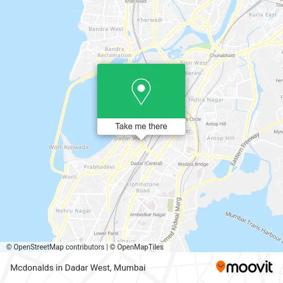 Mcdonalds in Dadar West map