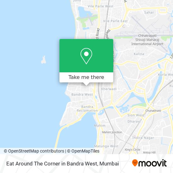 Eat Around The Corner in Bandra West map