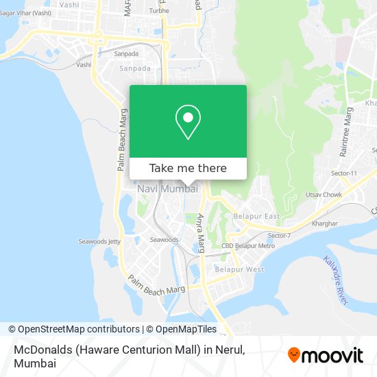 McDonalds (Haware Centurion Mall) in Nerul map