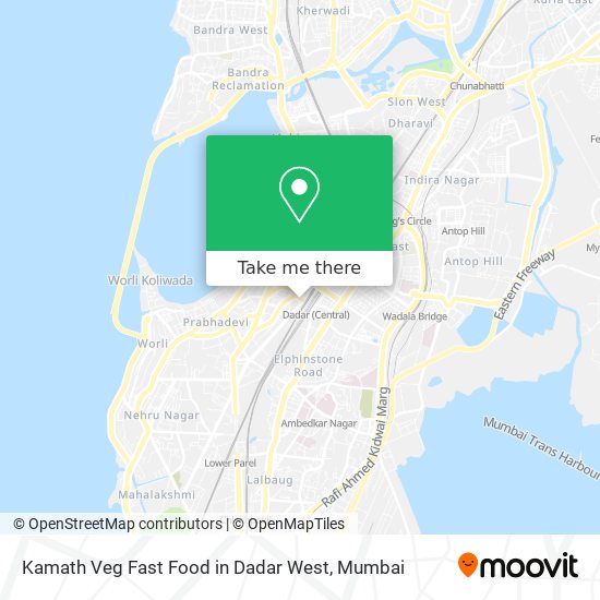 Kamath Veg Fast Food in Dadar West map