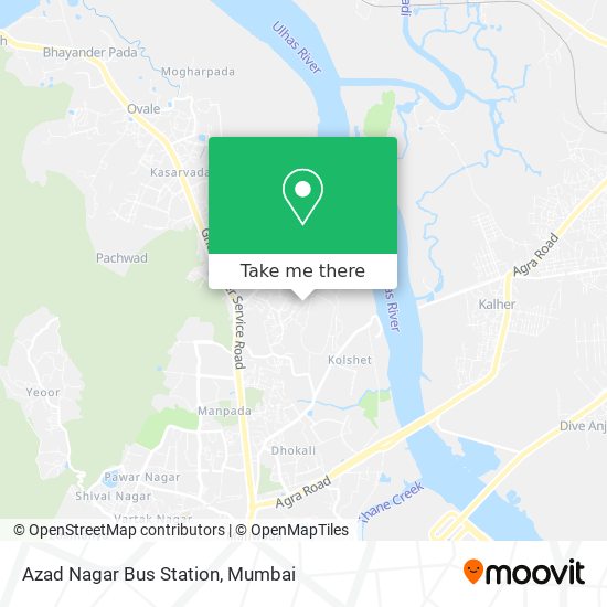 Azad Nagar Bus Station map