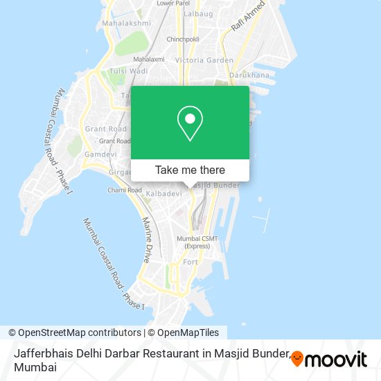 Jafferbhais Delhi Darbar Restaurant in Masjid Bunder map