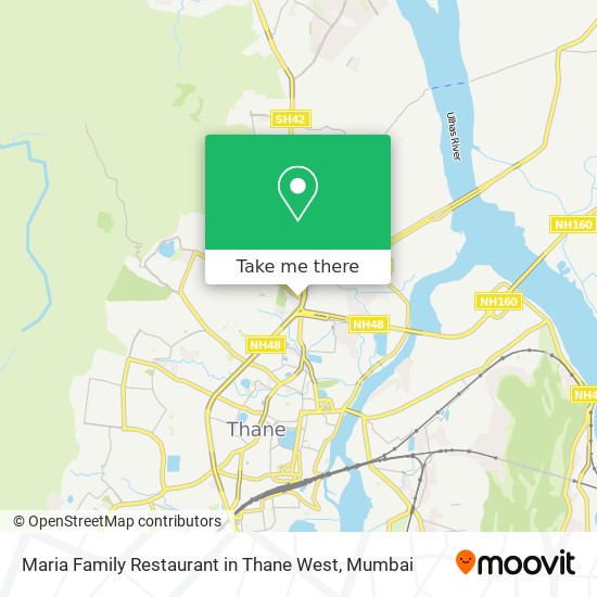 Maria Family Restaurant in Thane West map