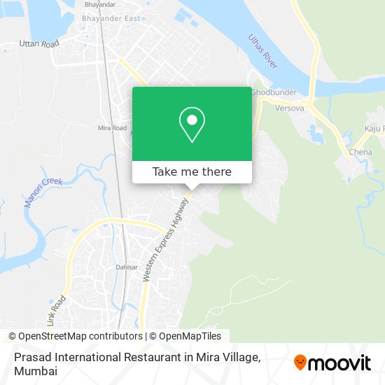 Prasad International Restaurant in Mira Village map