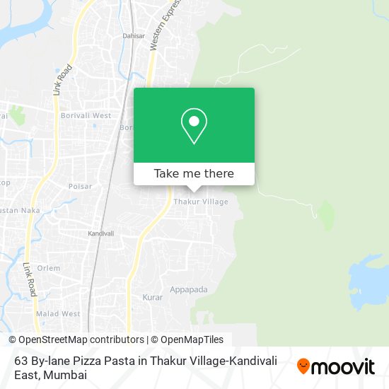 63 By-lane Pizza Pasta in Thakur Village-Kandivali East map
