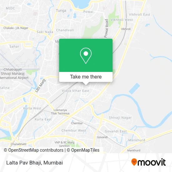 Lalta Pav Bhaji map