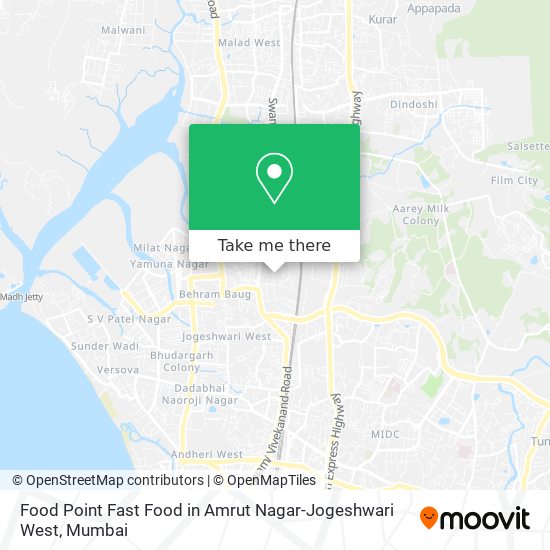 Food Point Fast Food in Amrut Nagar-Jogeshwari West map