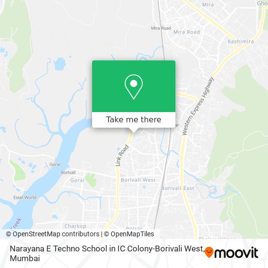 Narayana E Techno School in IC Colony-Borivali West map