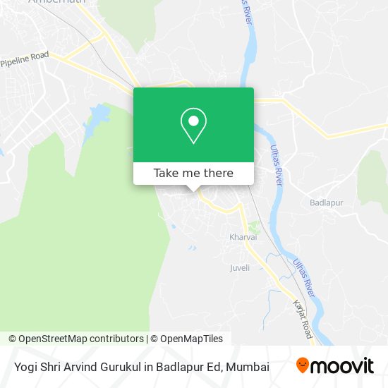 Yogi Shri Arvind Gurukul in Badlapur Ed map