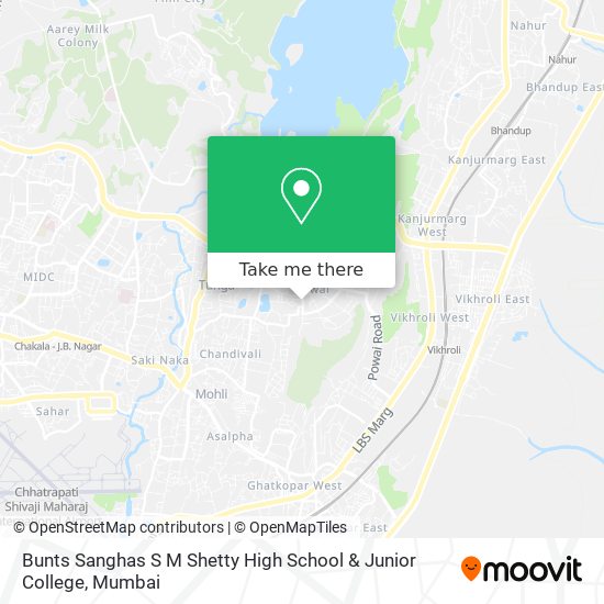 Bunts Sanghas S M Shetty High School & Junior College map