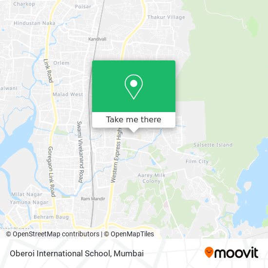 Oberoi International School map