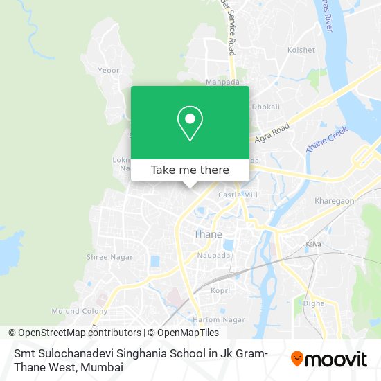 Smt Sulochanadevi Singhania School in Jk Gram-Thane West map