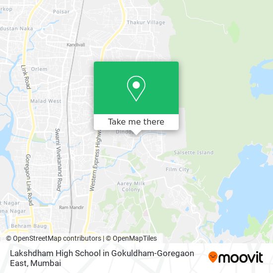 Lakshdham High School in Gokuldham-Goregaon East map